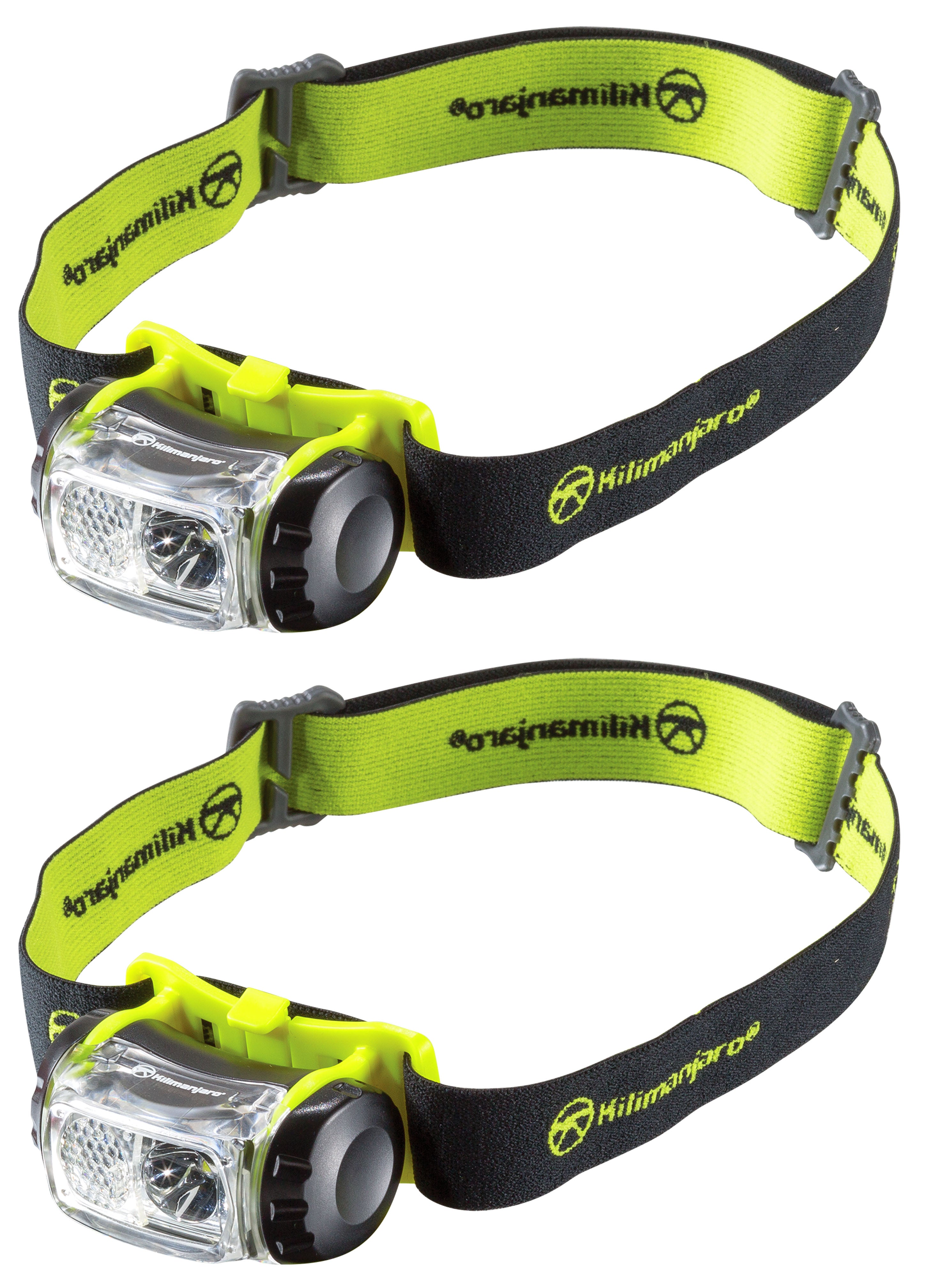 2 Pack Kilimanjaro LED Headlamp 180 Lumens Spot Flood Water Resistant -240234