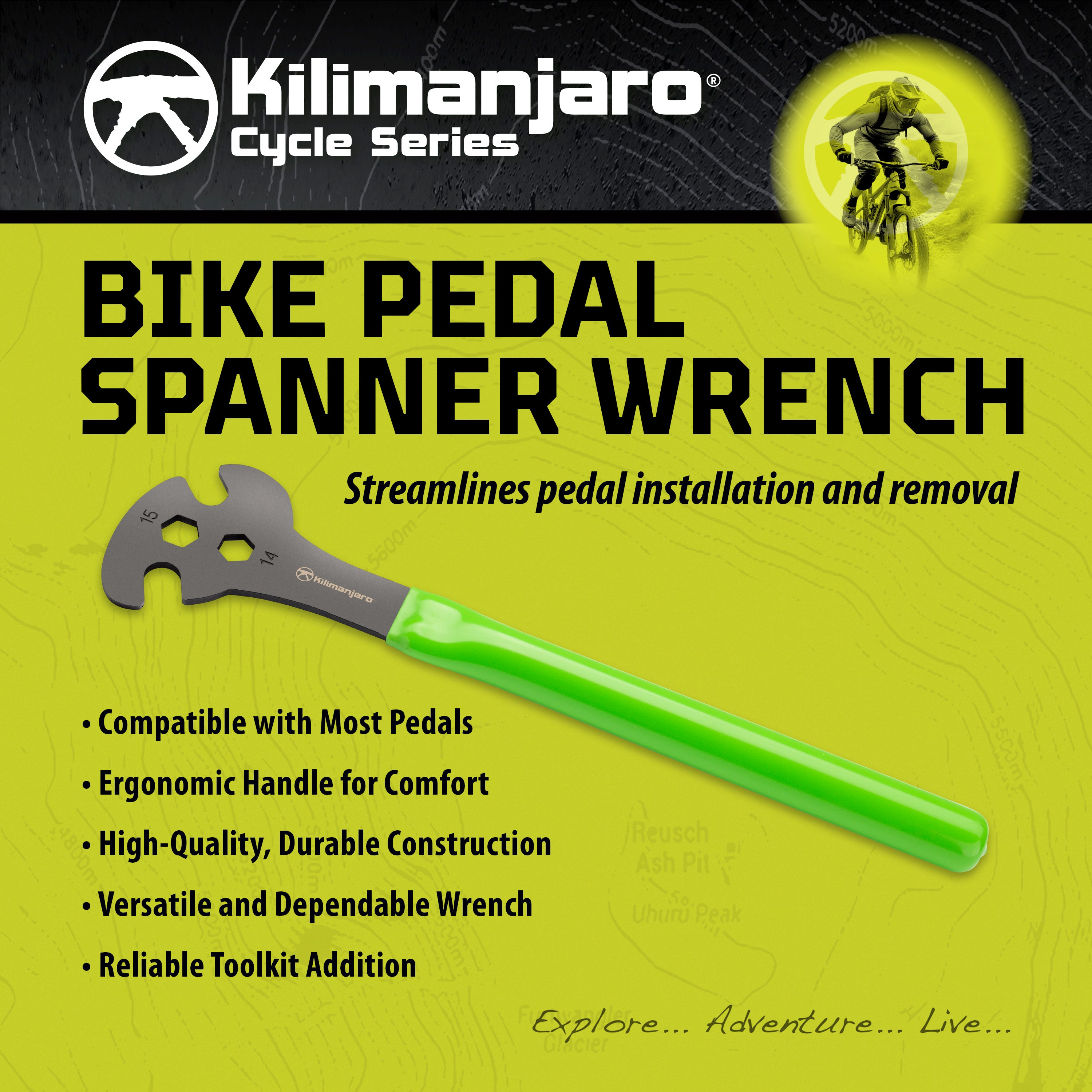 Bike Pedal Spanner Wrench