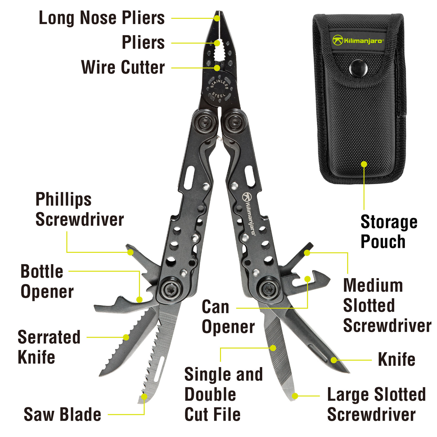 Ballast Multi-Tool - Black Satin – Kilimanjaro Gear